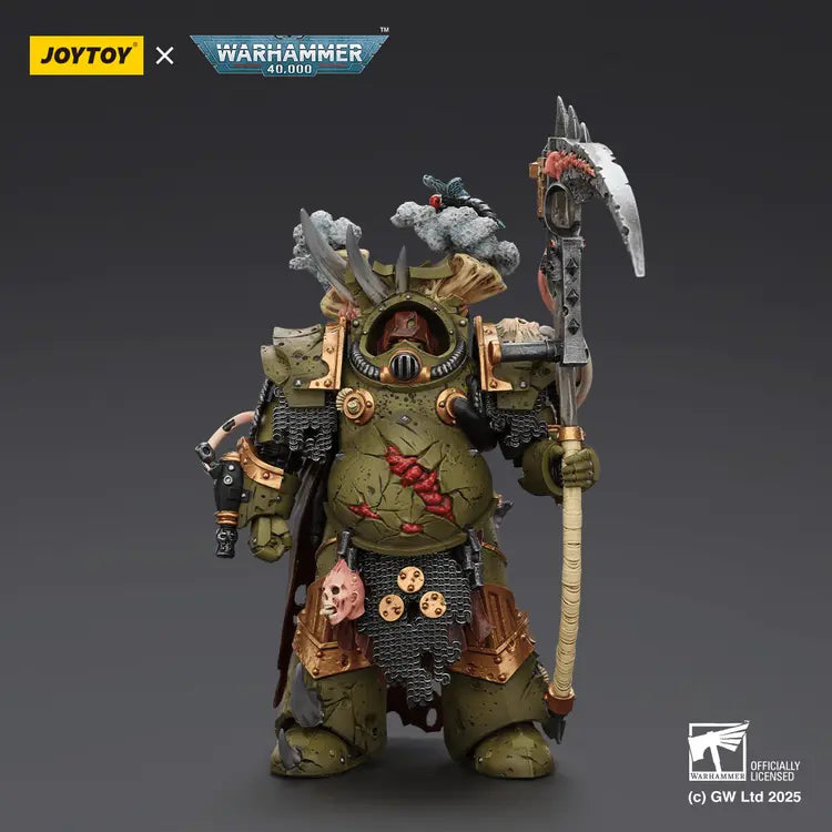 JOYTOY - Death Guard Deathshroud Terminator 1 with Manreaper and Plaguespurter Gauntlet