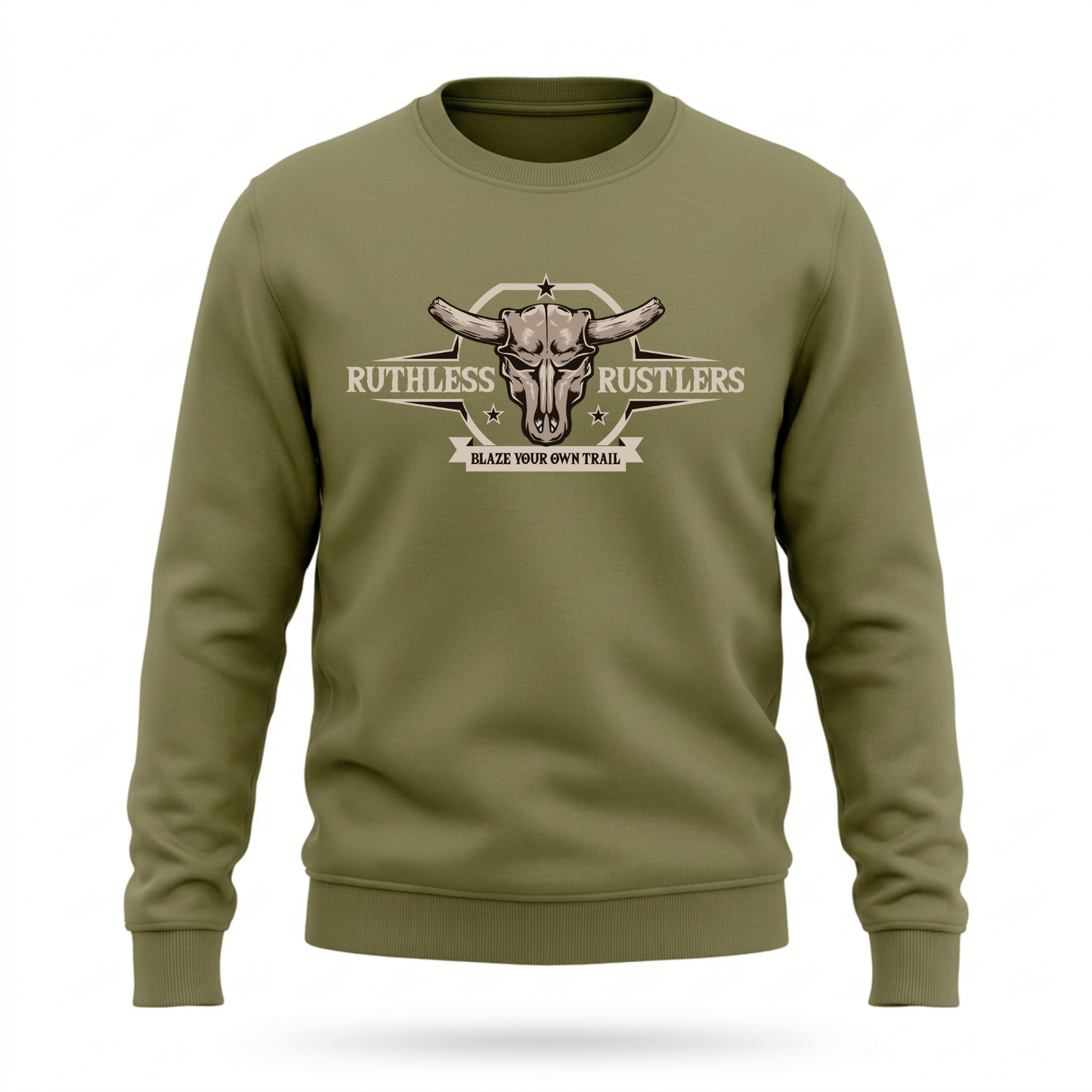 BLAZE YOUR OWN TRAIL SWEATSHIRT | Army green