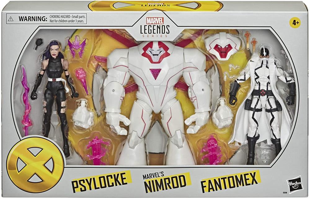 X-Men Marvel Legends Psylocke, Nimrod, and Fantomex Pack of 3 Figures