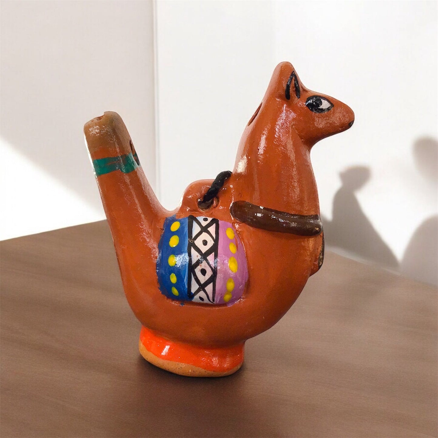 Painted Lama Water Bird Whistle