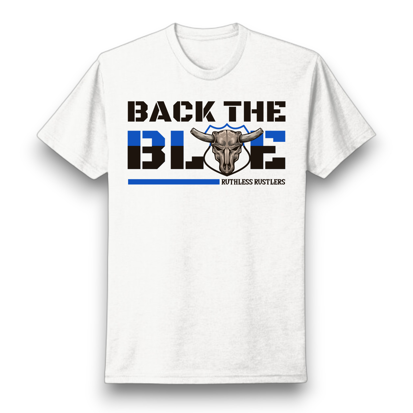Ruthless Rustlers Blue Line T-Shirt