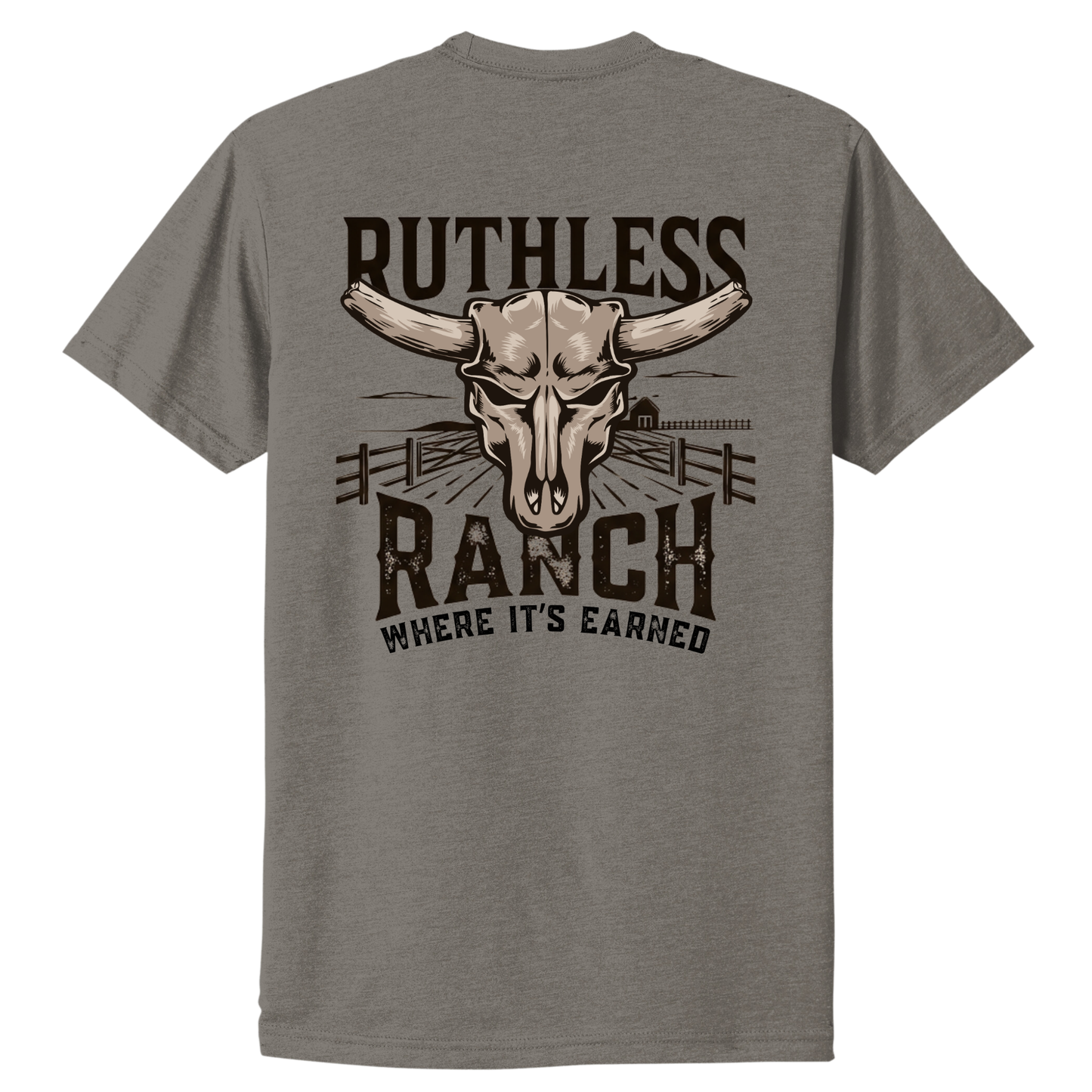 RUTHLESS RANCH T-SHIRT | Warm Grey