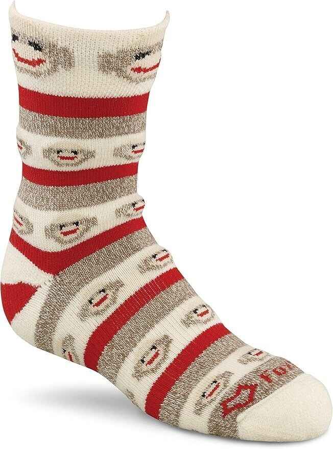 Fox River Teen Unisex Monkey Stripe Crew Casual Socks Small