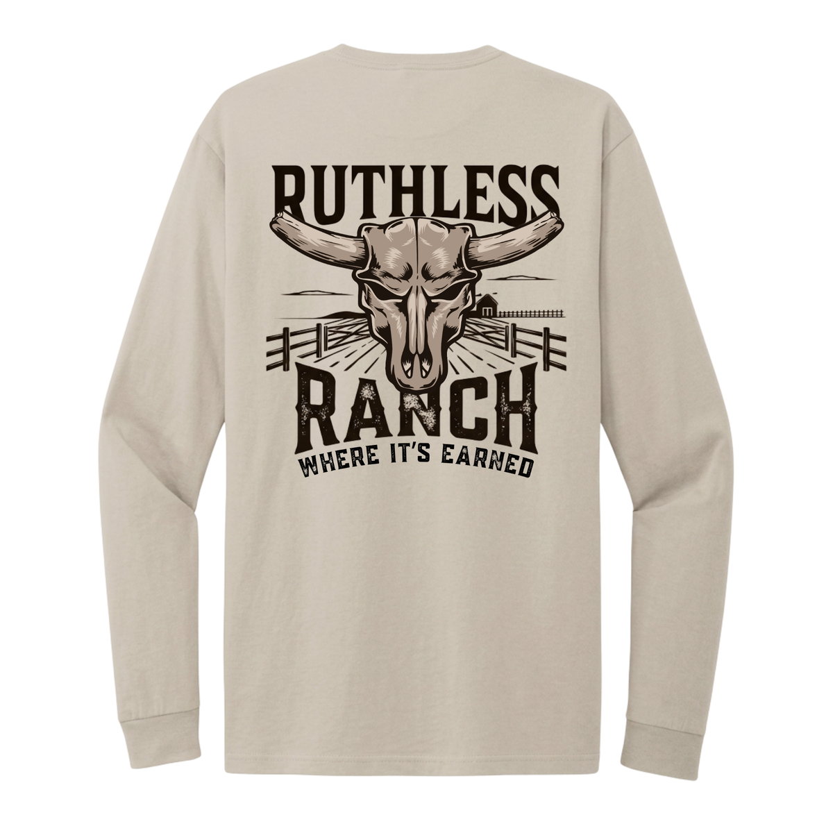 RUTHLESS RANCH LONG SLEEVE T-SHIRT | Sand