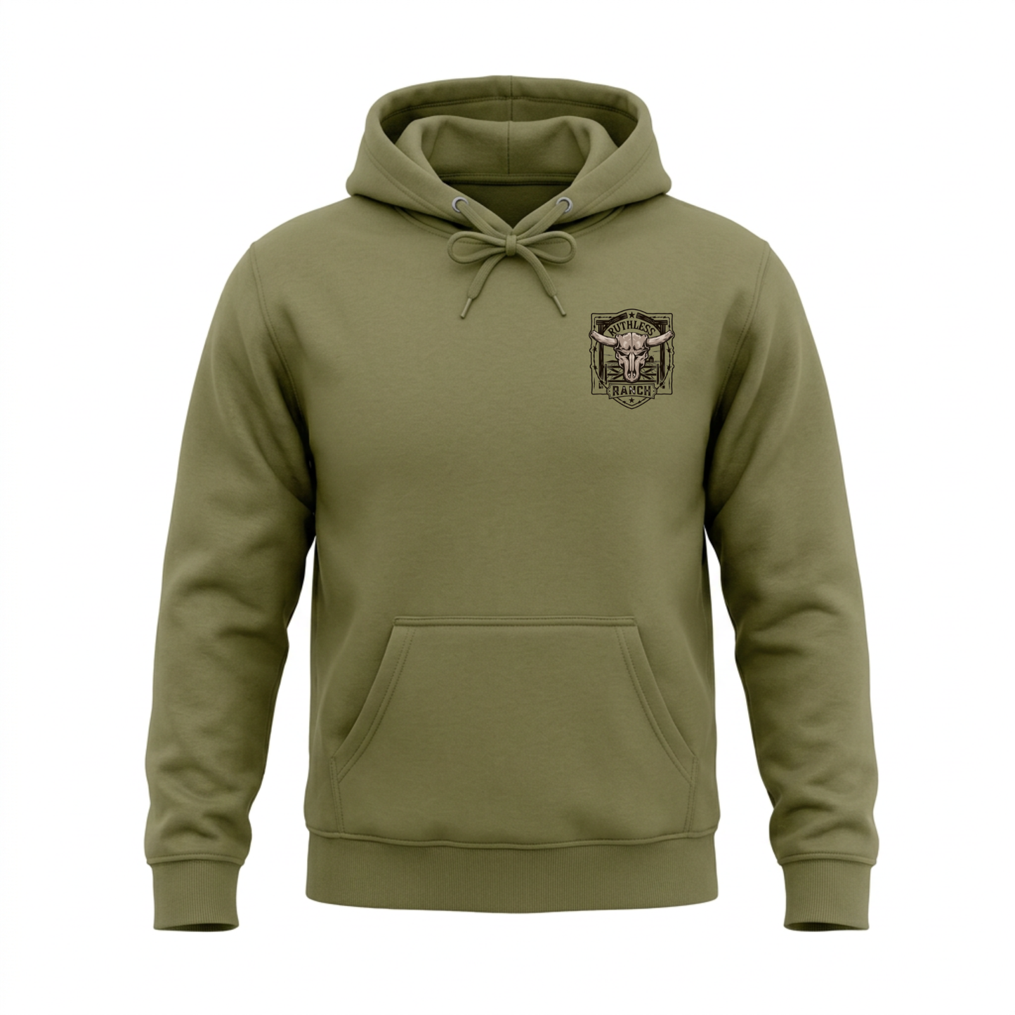 RUTHLESS RANCH HOODIE | Army Green