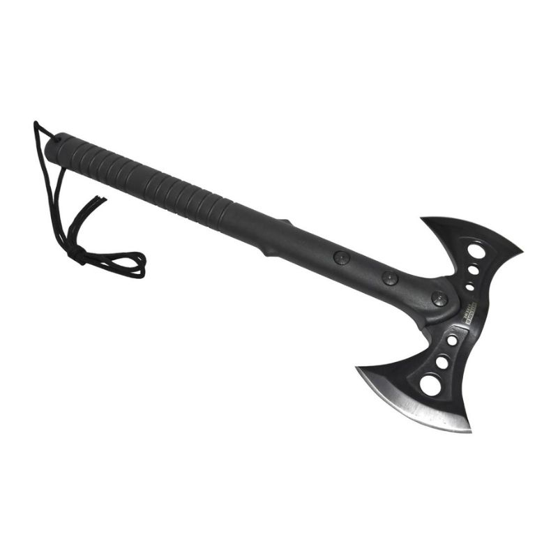 15.5" All Black Tactical Axe Double Blade Head 3CR13 Stainless Steel (13463)