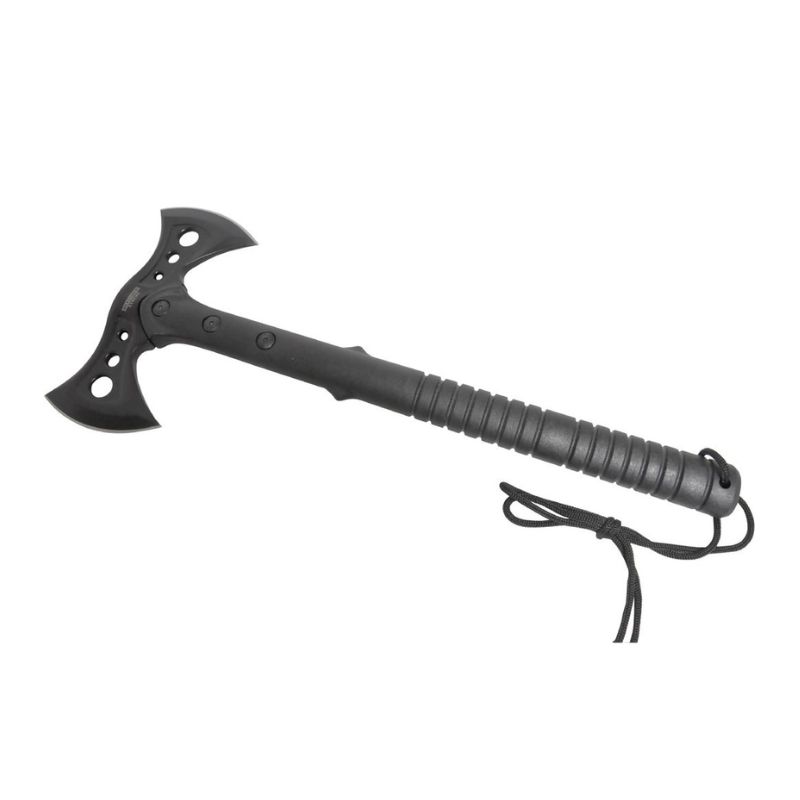 15.5" All Black Tactical Axe Double Blade Head 3CR13 Stainless Steel (13463)