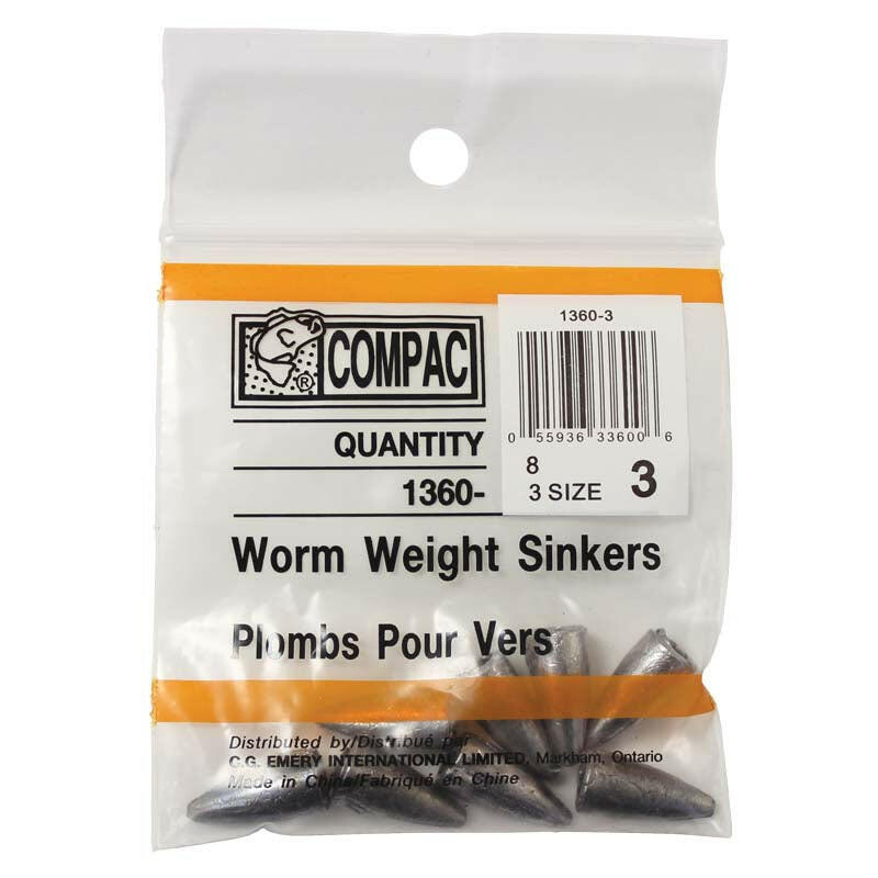 🍁COMPAC Worm Sinkers