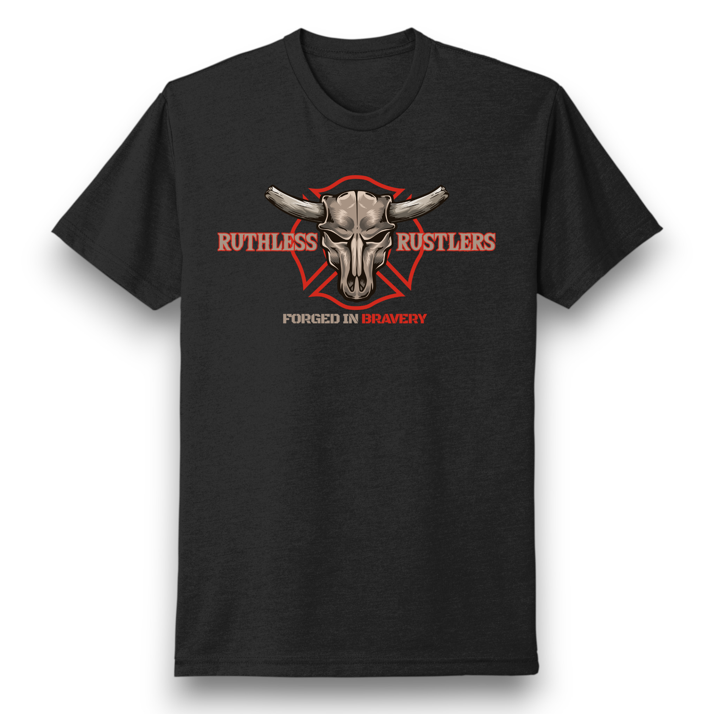 Ruthless Rustlers Forged in Bravery T-Shirt