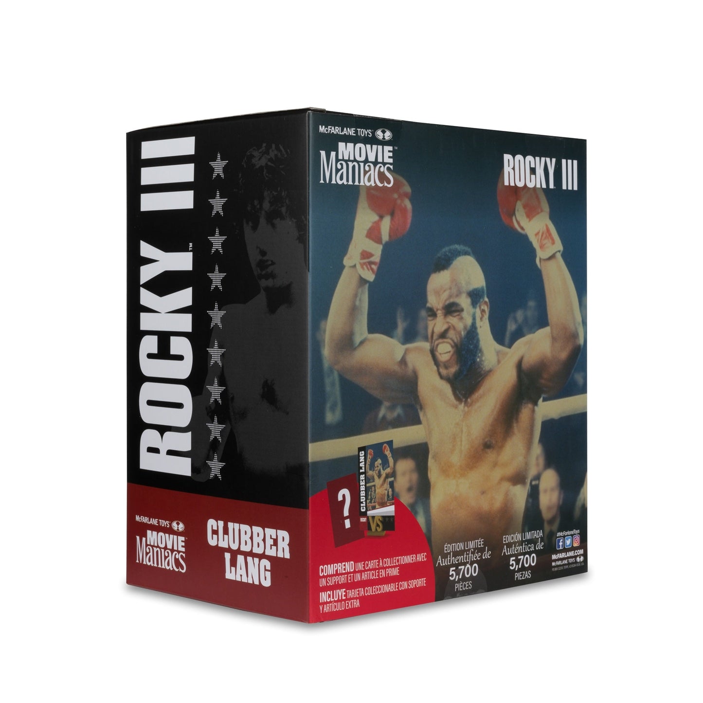 Rocky III (1982) Clubber Lang 6in Posed Figure McFarlane Toys