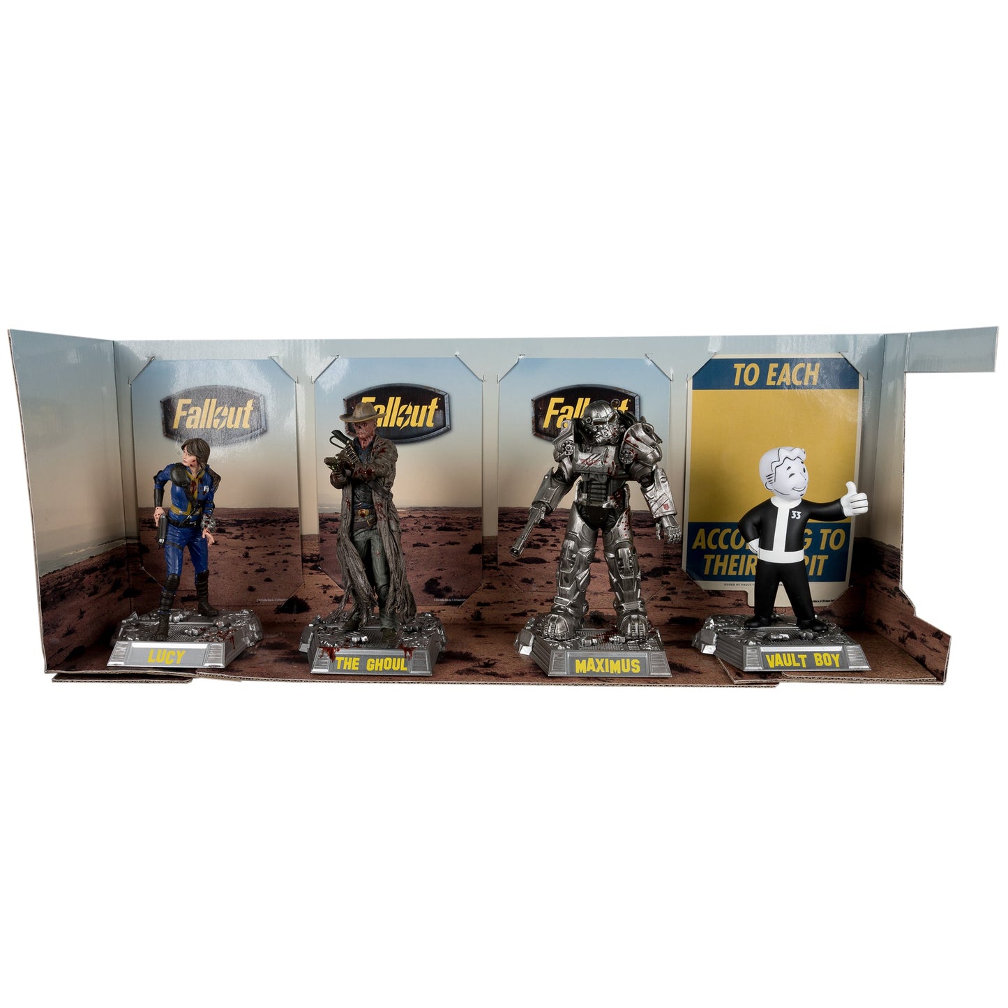 MOVIE MANIACS MULTIPACK - FALLOUT - LUCY MAXIMUS THE GHOUL AND VAULT BOY 4 Pack