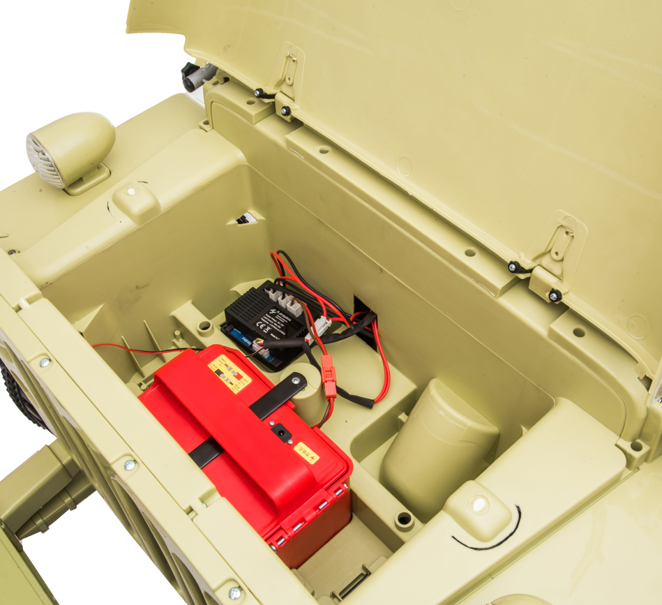 24V Army Truck 3 Seater DELUXE Kids Ride On Car with Remote Control