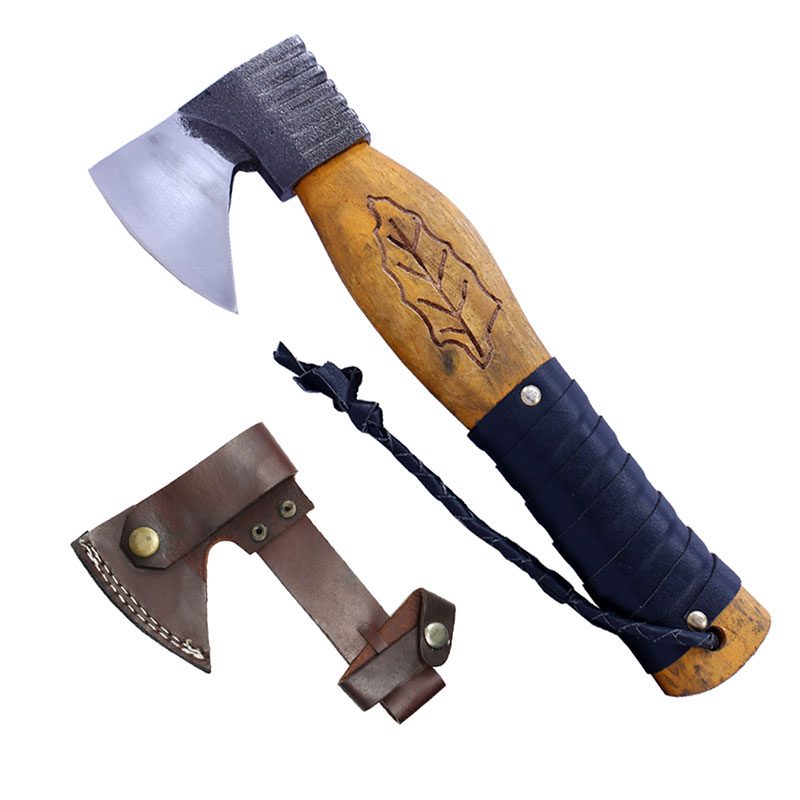 11" The Bone Edge Hand Forged Hunting Axe (14423)
