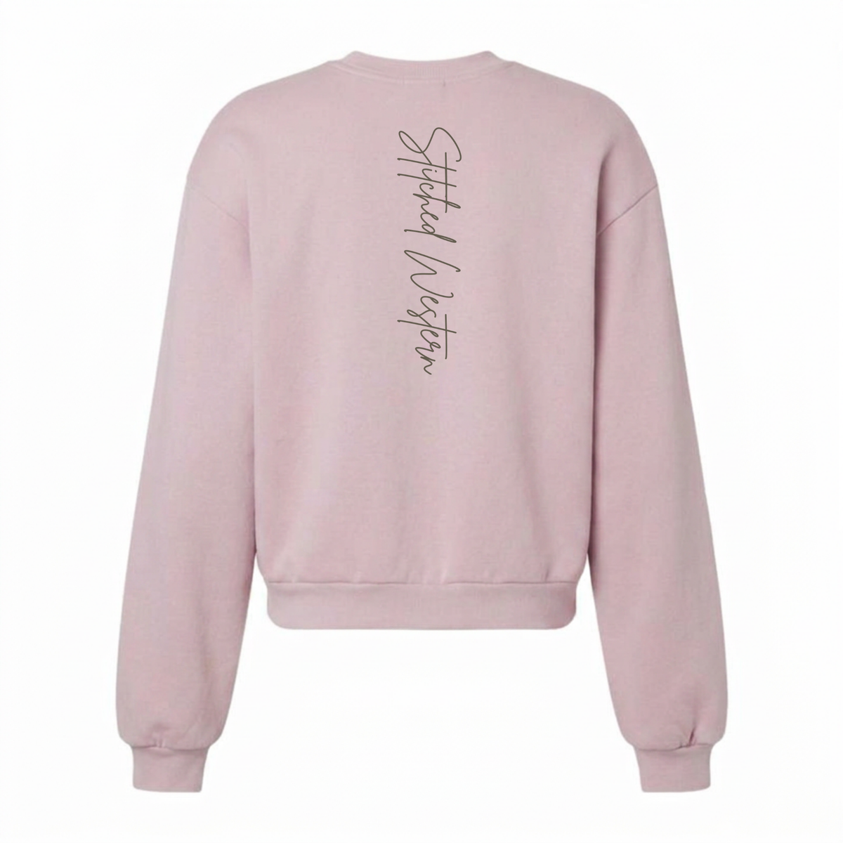 STITCHED WESTERN SWEATSHIRT | Blush