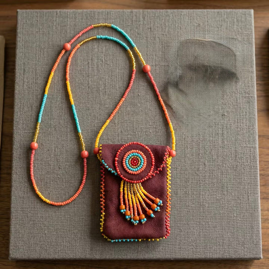 OLDTRIBES™ Burgundy Medicine Bag