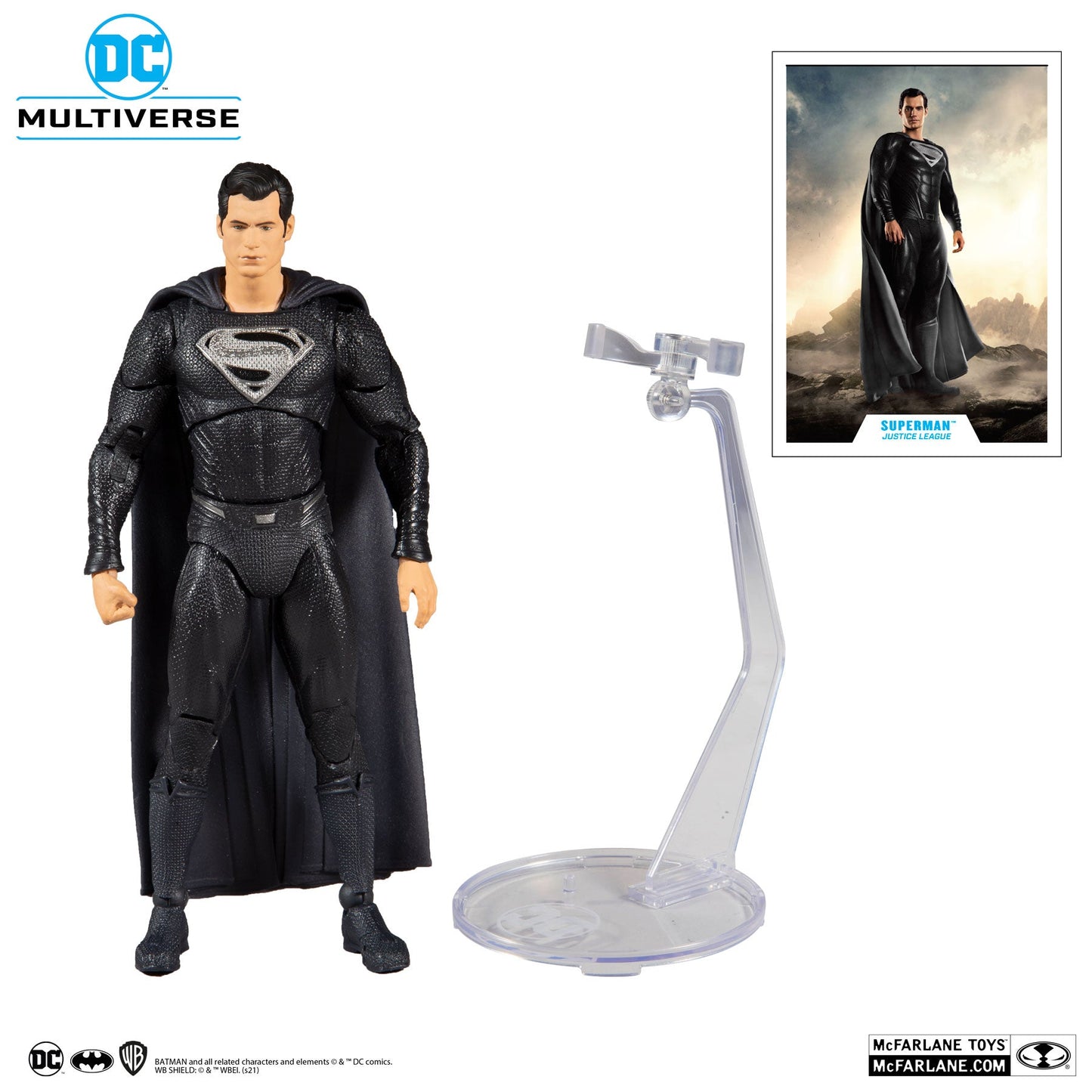 Superman Black Suit - DC Multiverse Justice League 2021