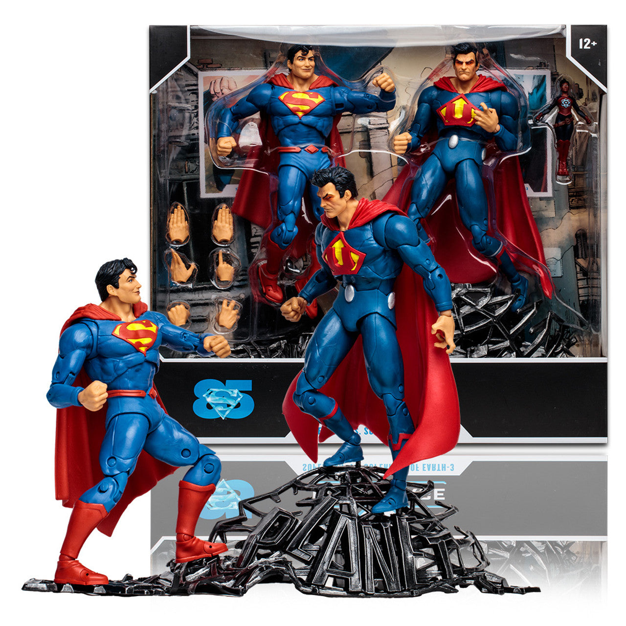 McFarlane - Superman vs Superman of Earth-3 w/Atomica - DC Multiverse 7" Figures 2-Pack