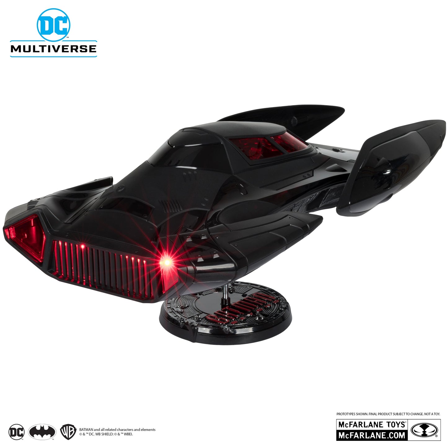 DC MULTIVERSE VEHICLES - BATMOBILE WITH (Lights and sounds no figure)