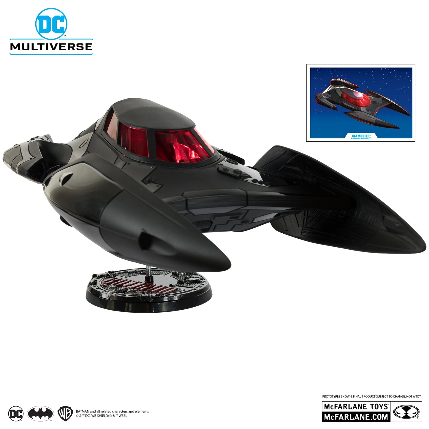 DC MULTIVERSE VEHICLES - BATMOBILE WITH (Lights and sounds no figure)