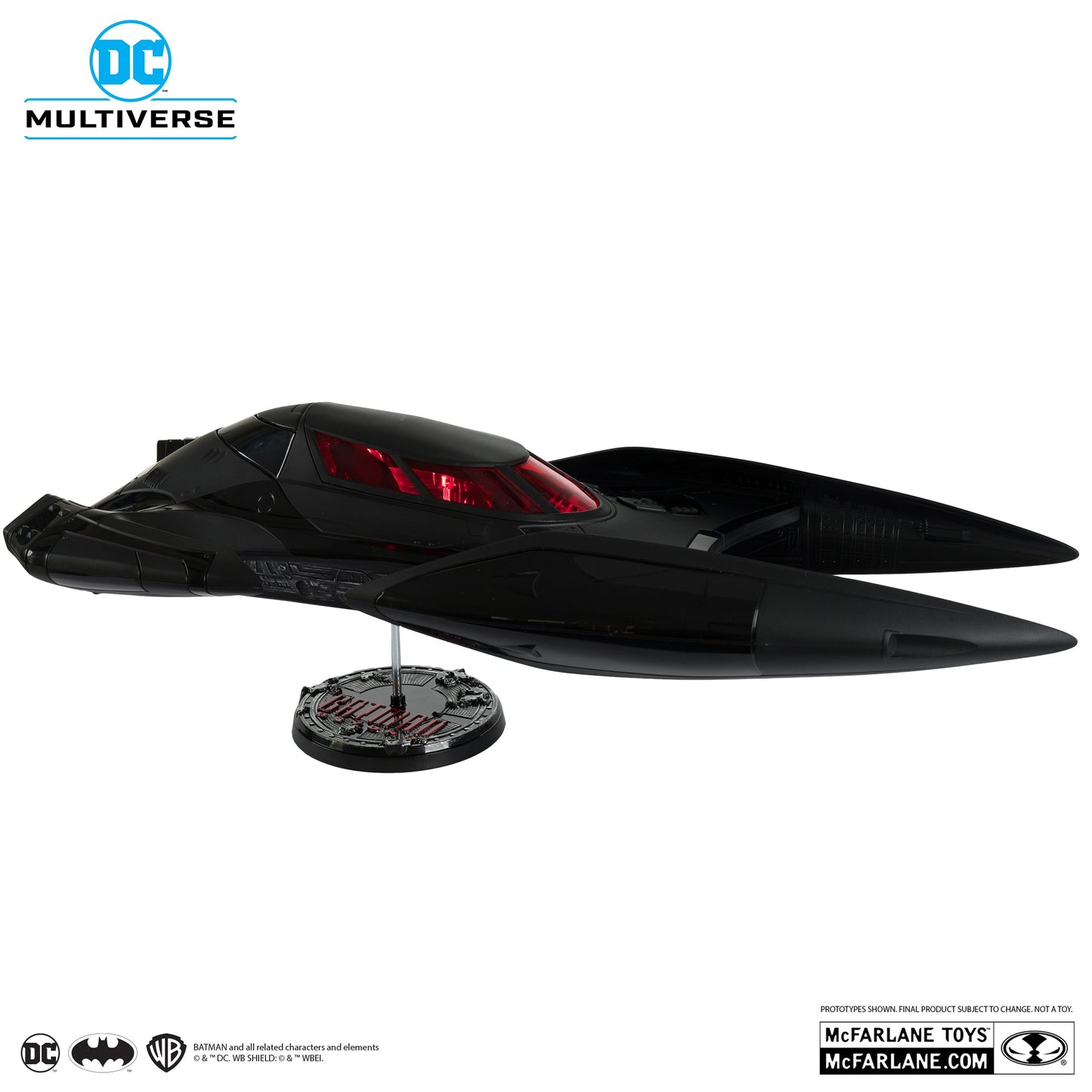 DC MULTIVERSE VEHICLES - BATMOBILE WITH (Lights and sounds no figure)