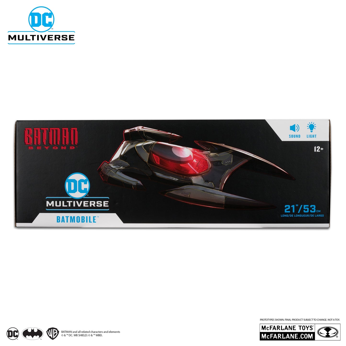 DC MULTIVERSE VEHICLES - BATMOBILE WITH (Lights and sounds no figure)