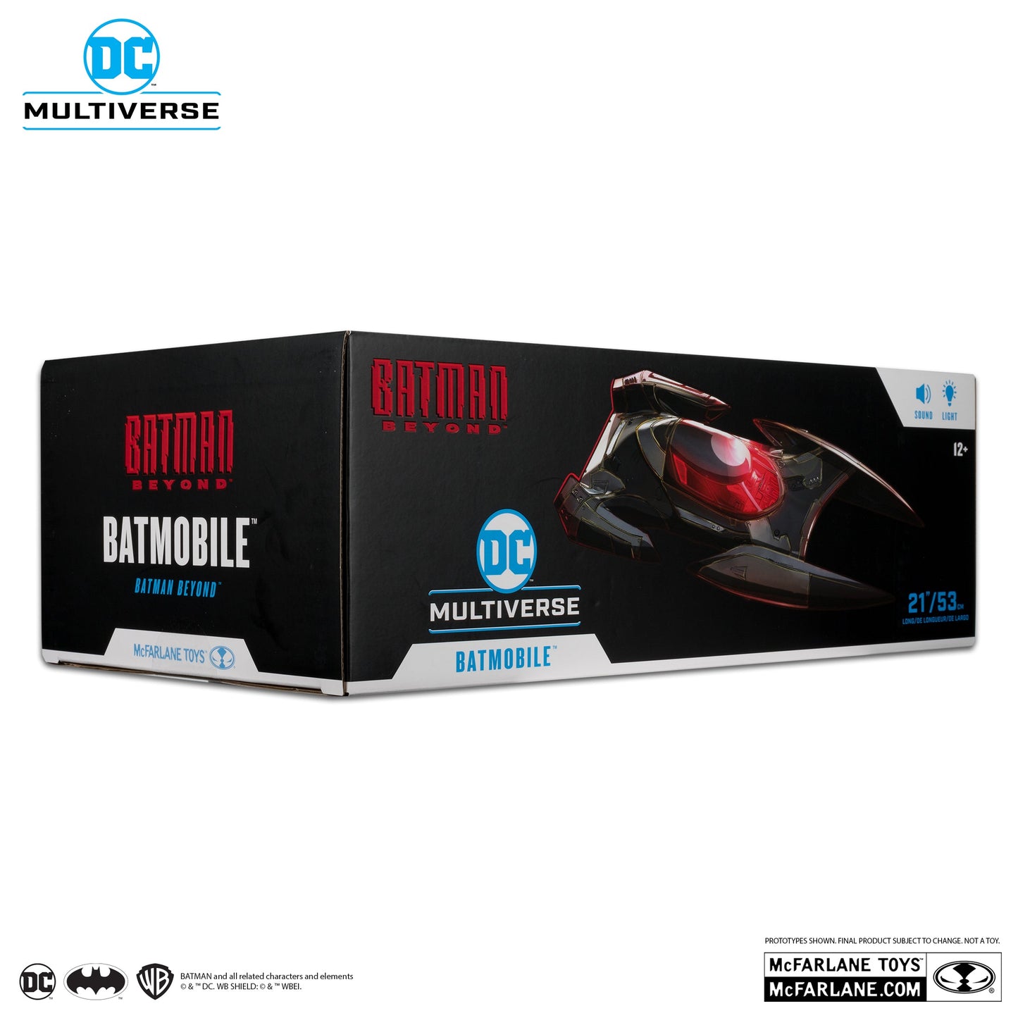 DC MULTIVERSE VEHICLES - BATMOBILE WITH (Lights and sounds no figure)