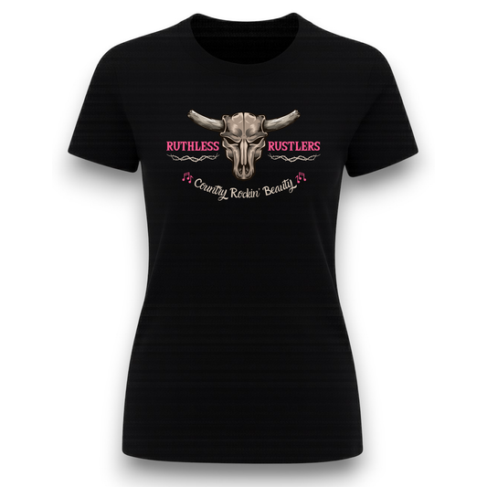 Ruthless Rustlers Country Rockin Beauty Women T-Shirt
