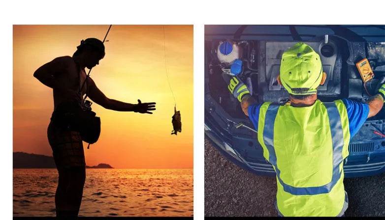 LED Outdoor Flashlight Fishing Half Finger Sports Lighted Gloves