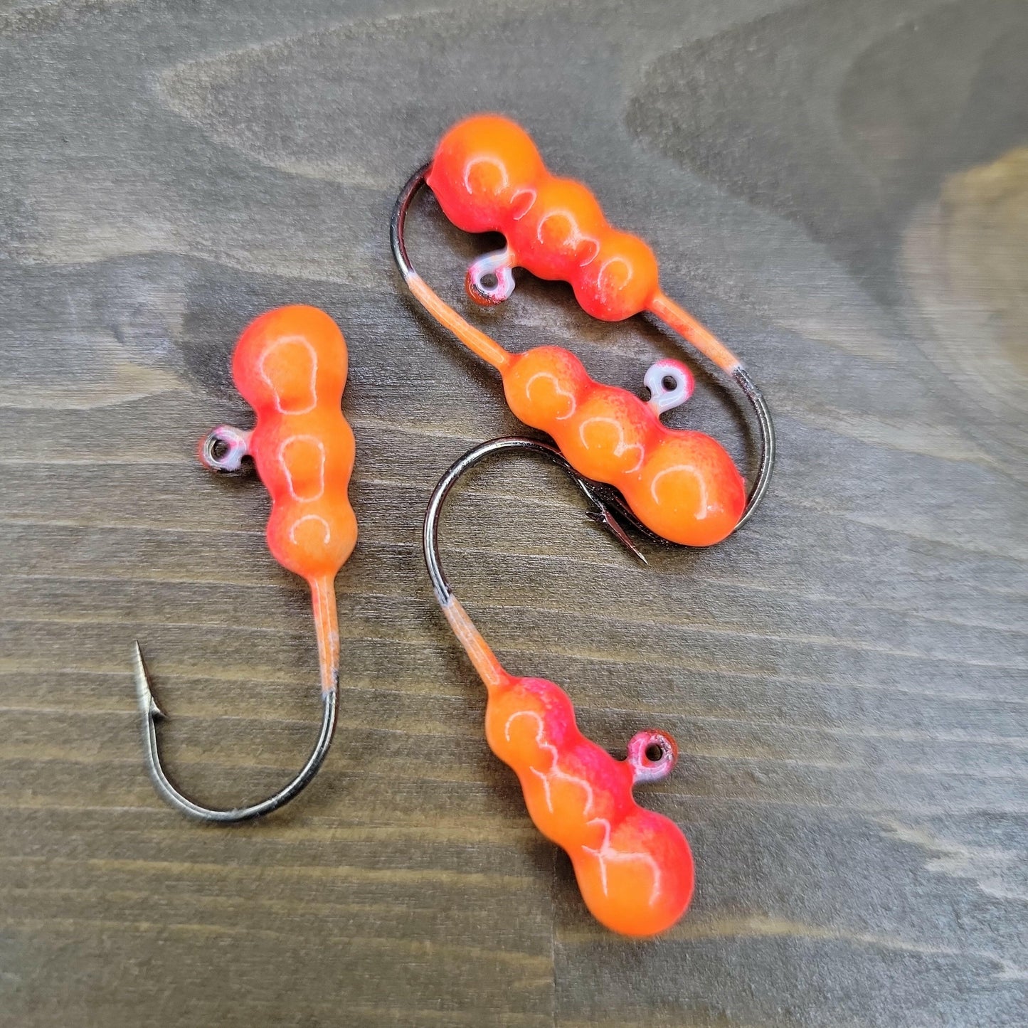 🍁Big Sky Gruesome Grubs Glow Jigs 1/8oz 4/pack