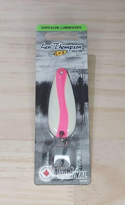 🍁Len Thompson Glowing White & Pink Spoons