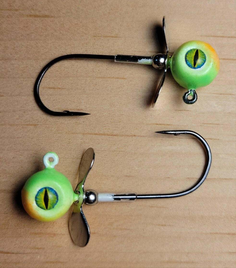 🍁Big Sky Chopper Glow Jigs 1/4oz 2/pack