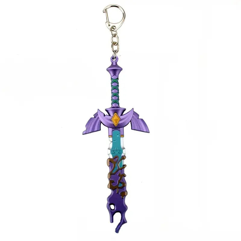 Purple Sword Keychain