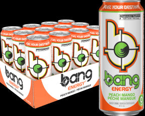Bang Energy - Peach Mango (12 x 473ml 12)