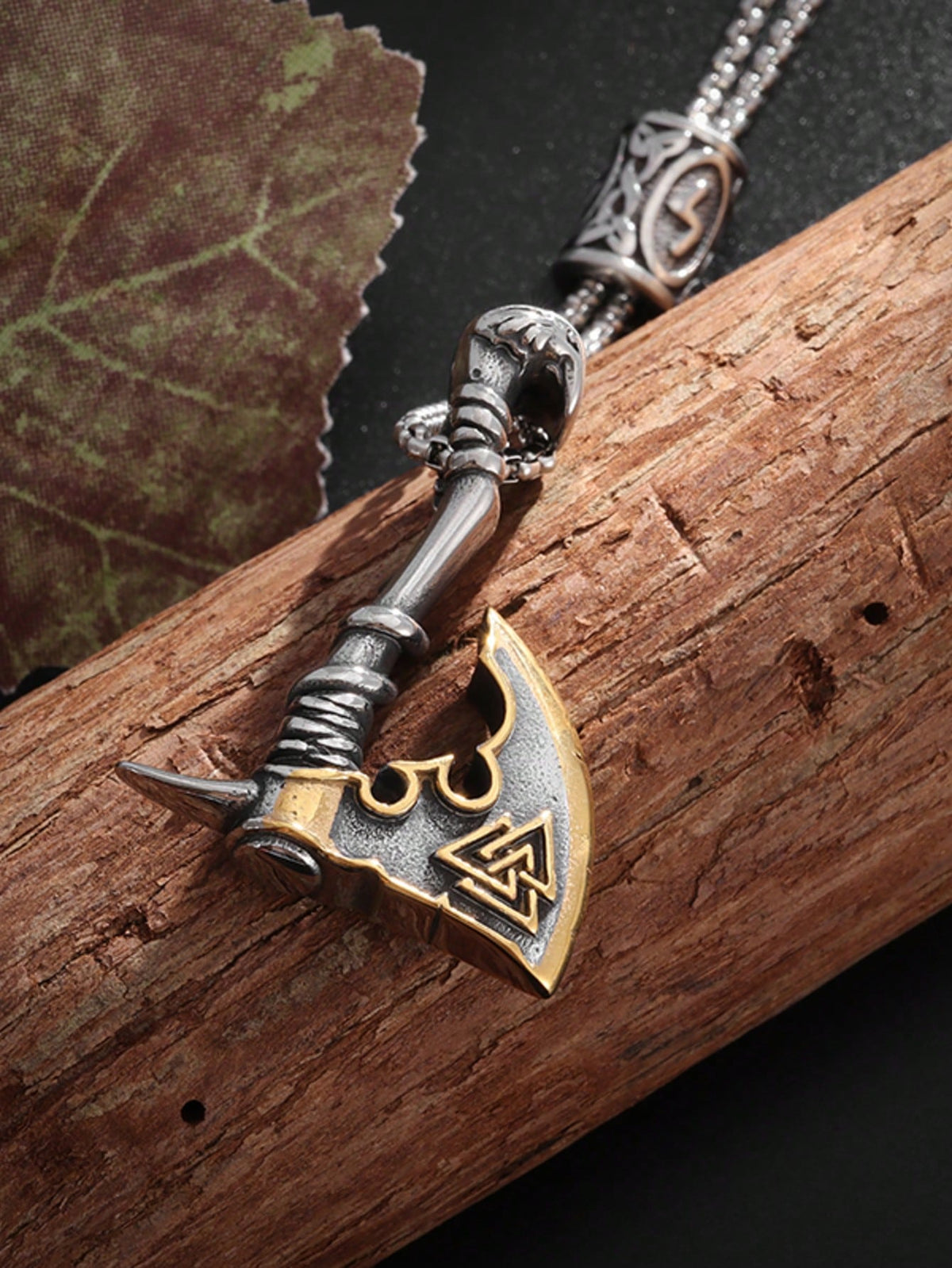 Viking Rune Ax Pendant Necklace