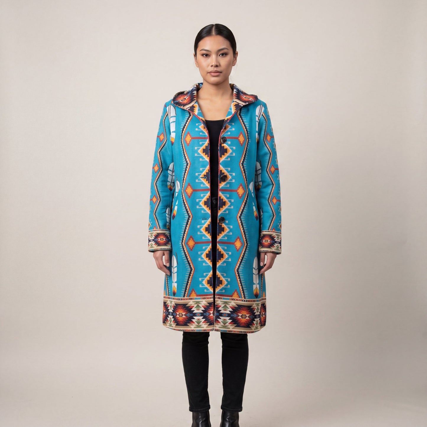 OLDTRIBES™ Sky Blue Long Coat