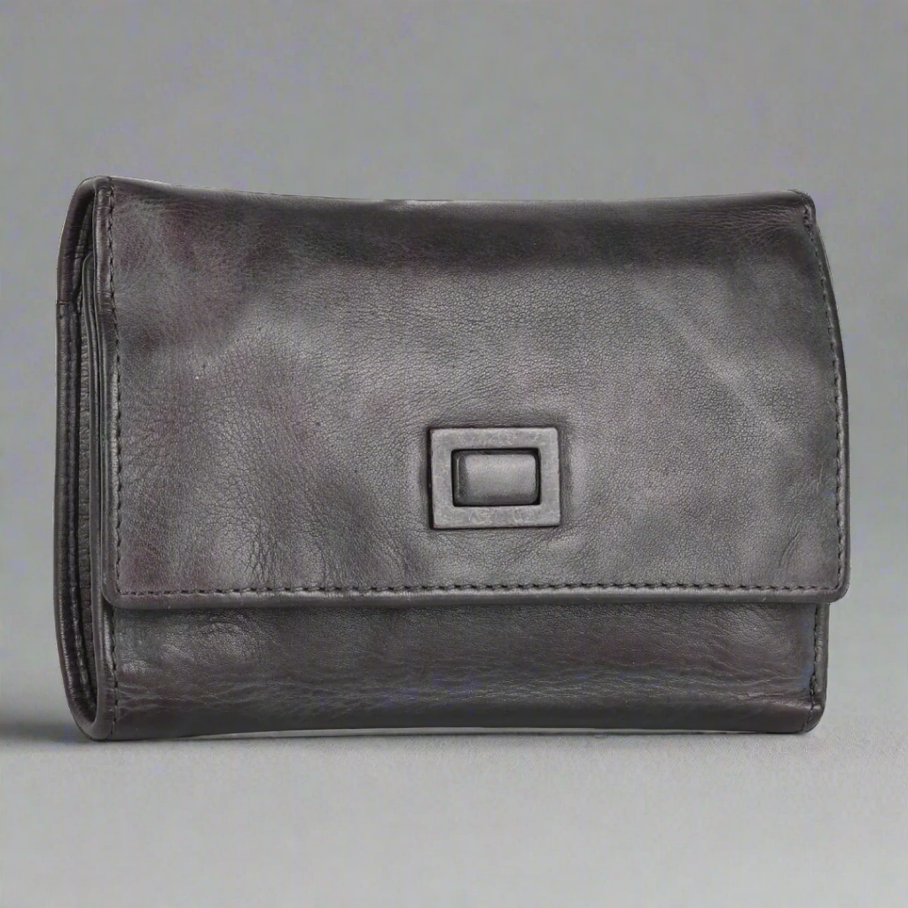 BOL Women's Square Tab Leather Wallet