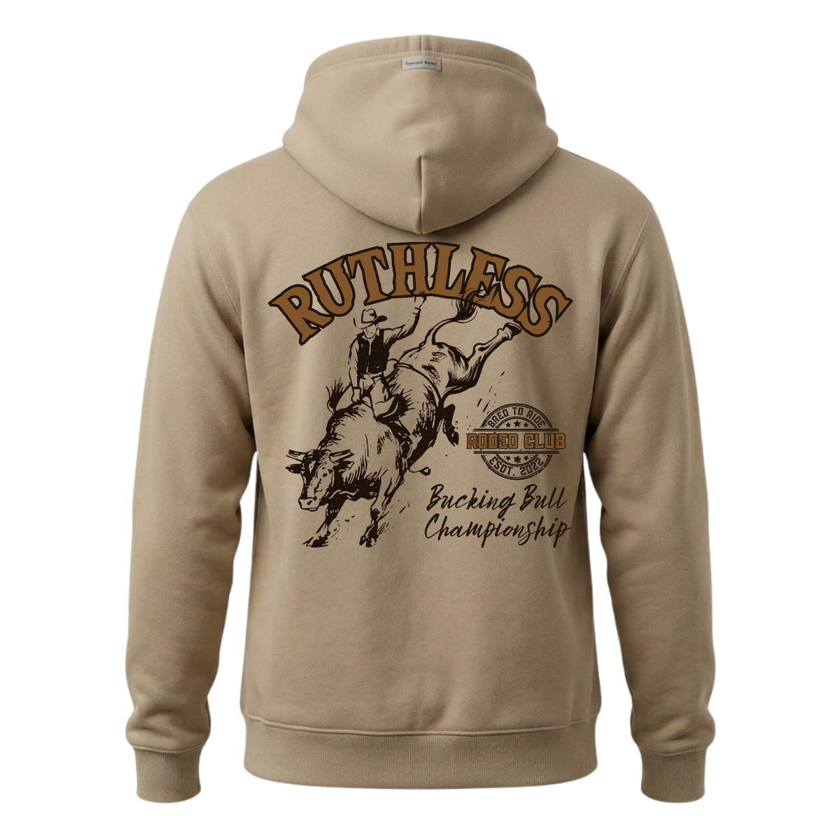 BUCKING BULL HEAVYWEIGHT HOODIE | Sandstone