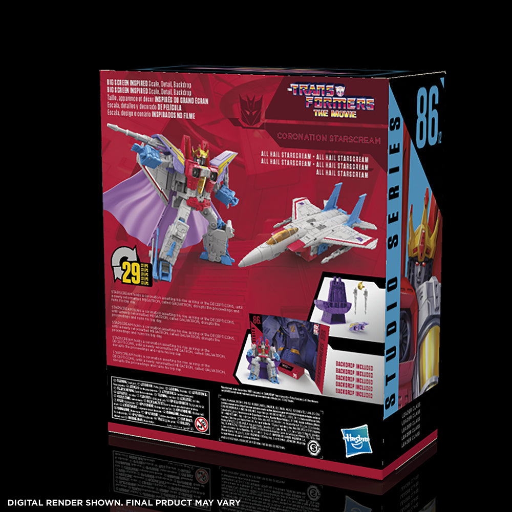 Coronation Starscream - Transformers Studio Series 86 Leader class( crushed Box)