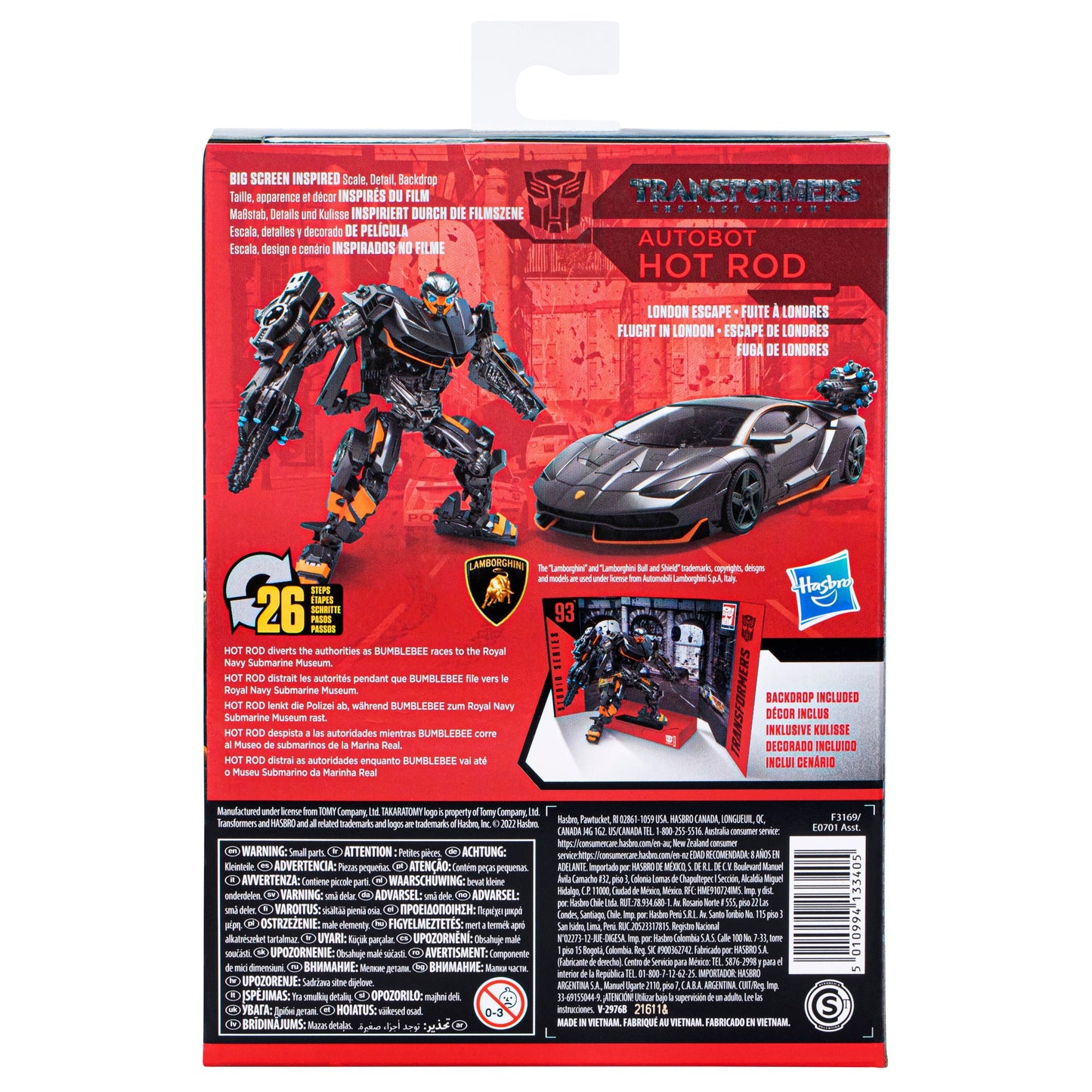 Transformers Studio Series 93 Deluxe Class Transformers: The Last Knight Autobot Hot Rod