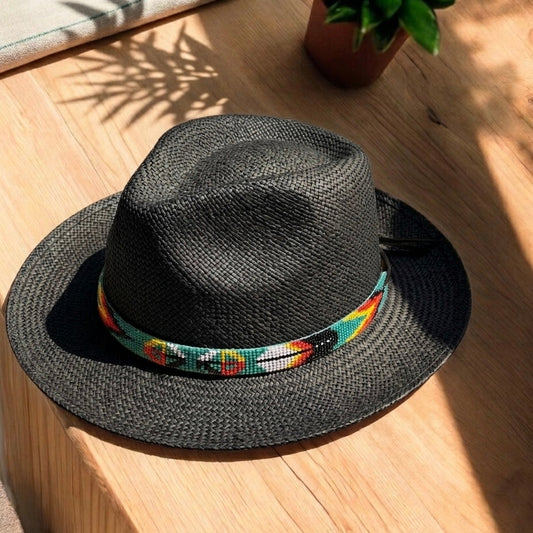 Turquoise Handmade Beaded Hatband