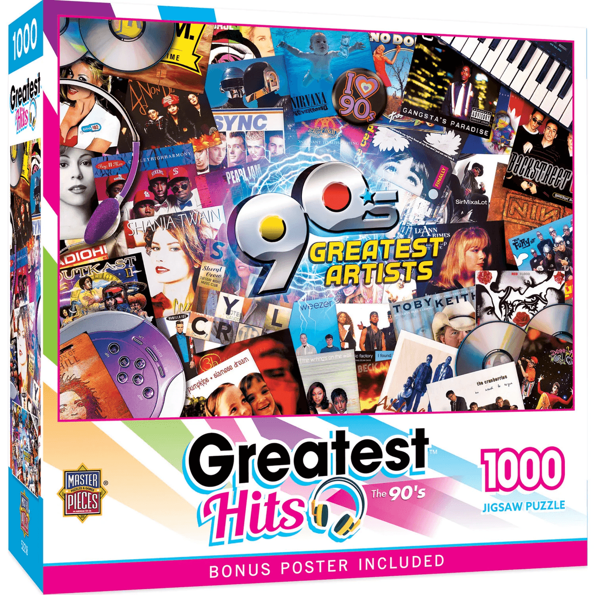 1990's Greatest Artists 1000pc Puzzle