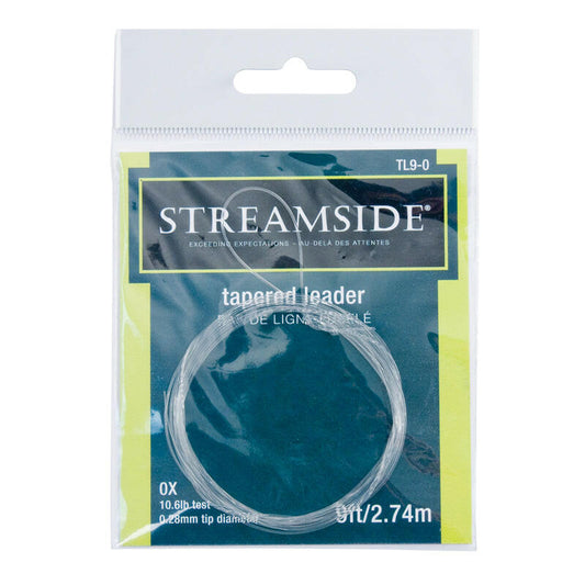 🍁Streamside Tapered Leader 4x 5lb .20mm Tip Dia. 9ft