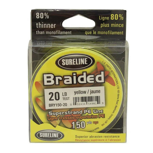 🍁Sureline PE Braided Superstrand Fishing Line Yellow