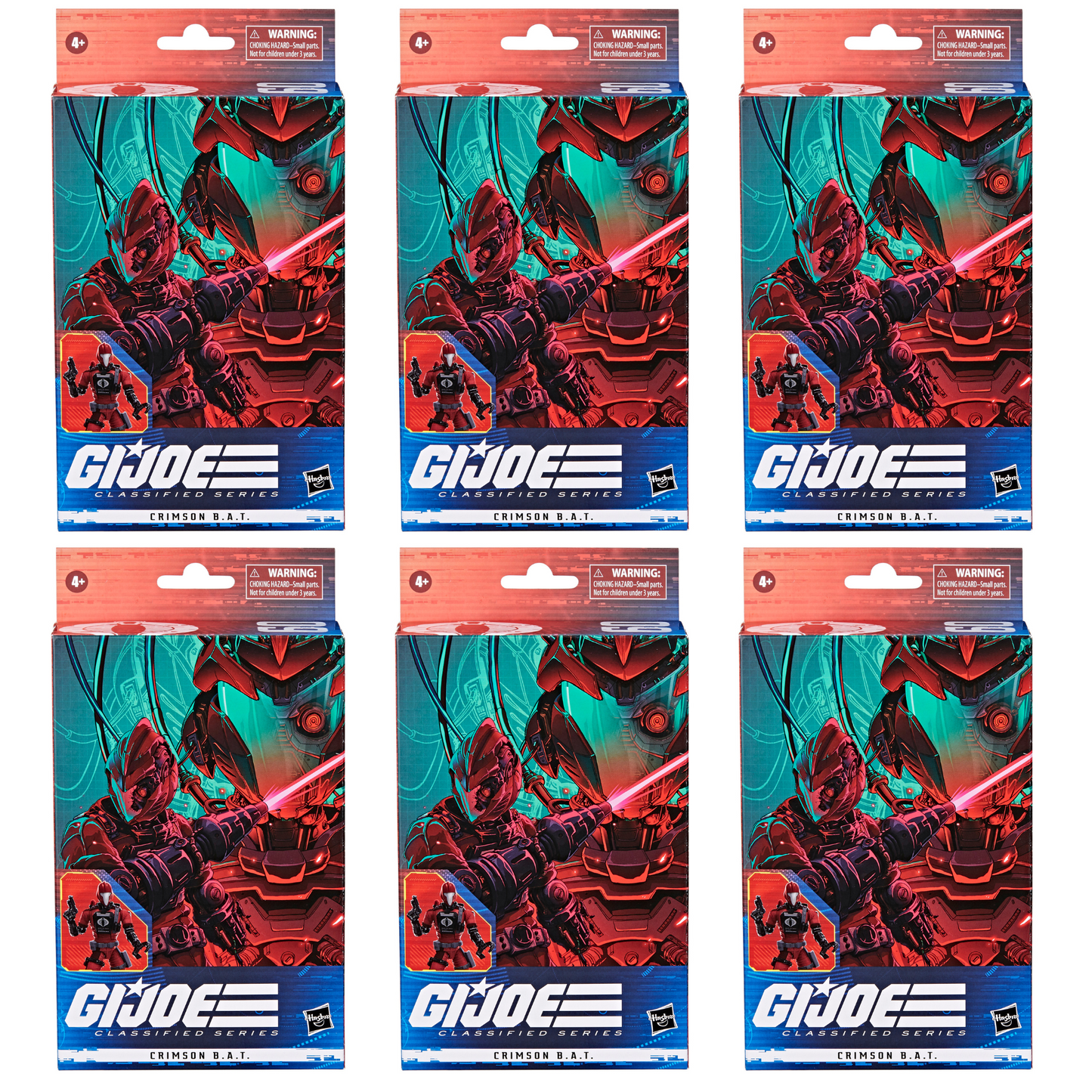 G.I. Joe Classified Army of CRIMSON B.A.T. SET of 6 Figures