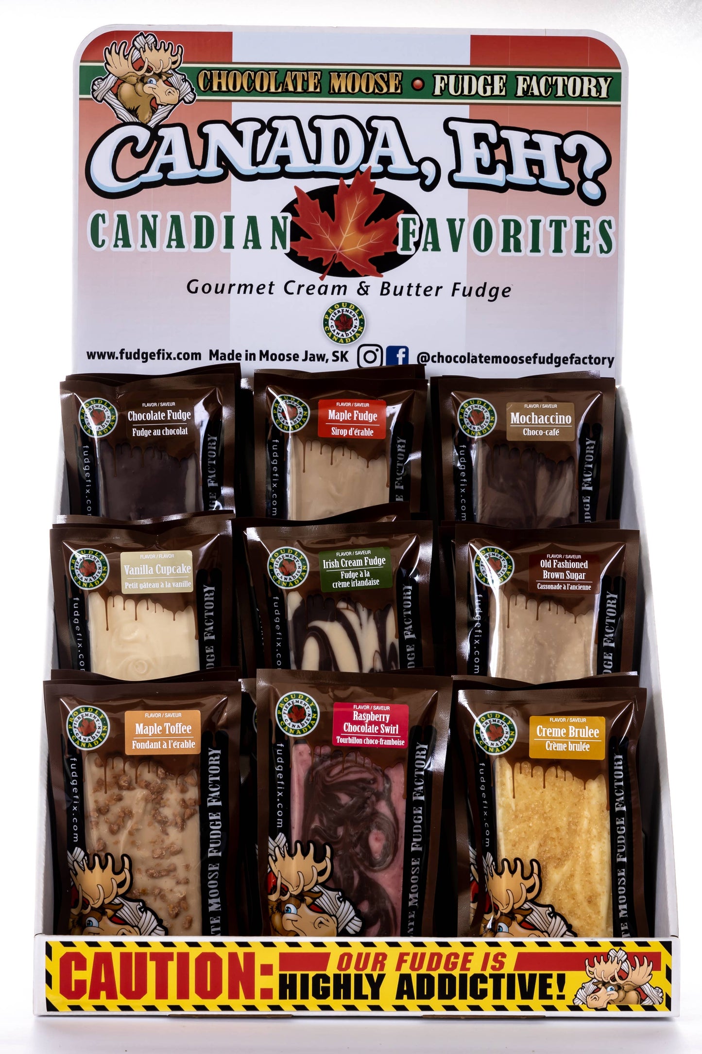 Canada Eh Fudge Displayer: 109 Units