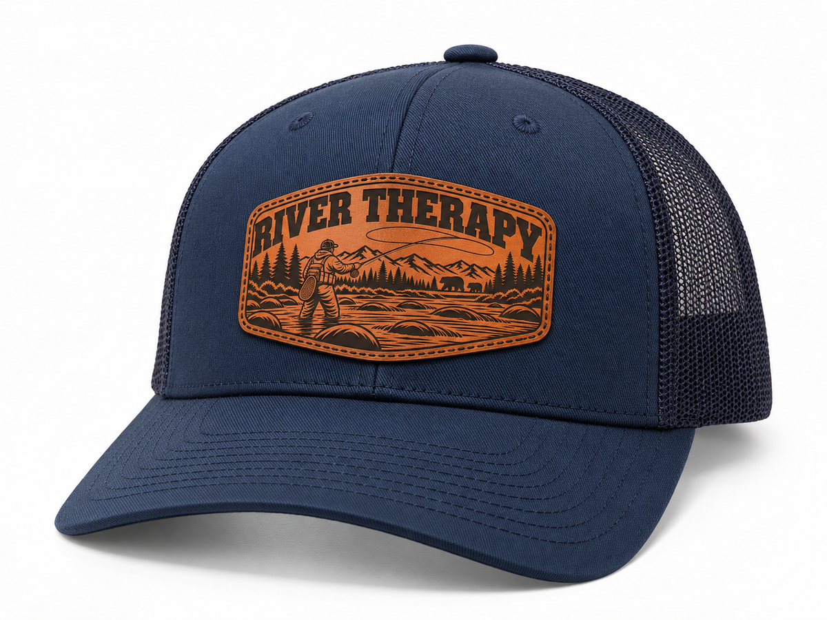 Leapfrog Collective River Therapy Fishing Trucker Hat With Bears