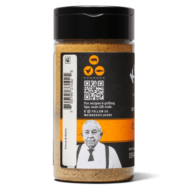 Kinder's Citrus with Garlic and Jalapeno Barbecue Seasoning, 6.1 oz