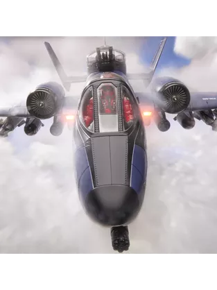 G.I. JOE CLASSIFIED SERIES COBRA RATTLER GROUND ATTACK JET - HASLAB with all the UNLOCKS
