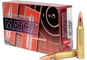 Hornady 223 Rem 75gr BTHP Match Superformance Rifle Ammunition