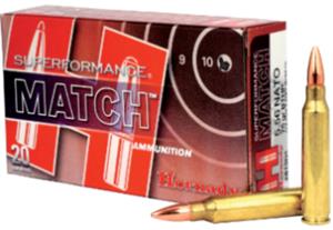 Hornady 5.56 NATO 75gr BTHP Superformance Match Rifle Ammunition